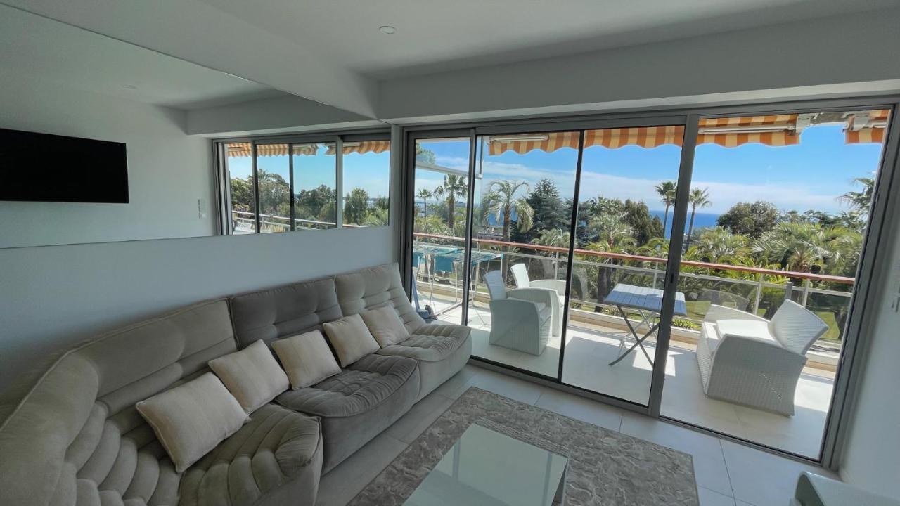 Appartement 2 Chambres Vue Mer Panoramique, Proche Croisette Cannes Vallauris Esterno foto