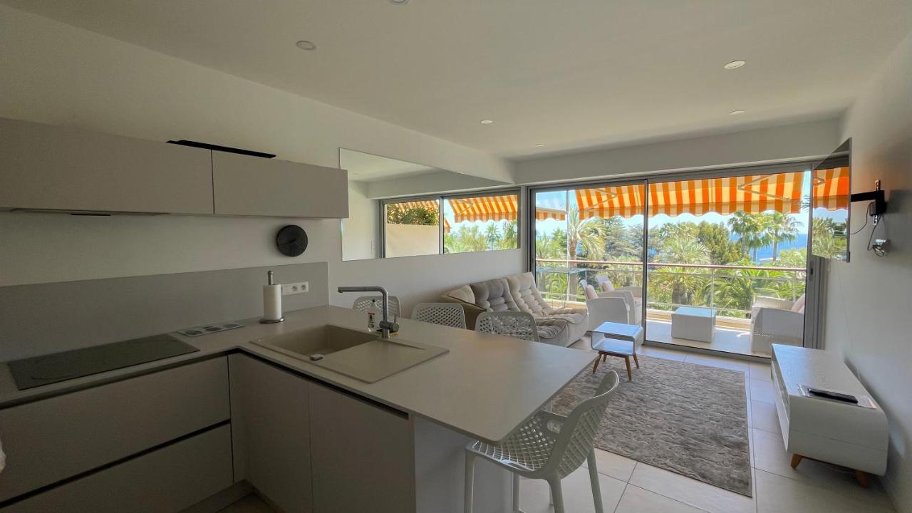 Appartement 2 Chambres Vue Mer Panoramique, Proche Croisette Cannes Vallauris Esterno foto